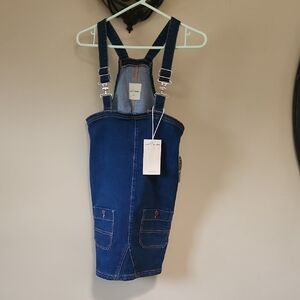 Blue Denim Overall Dress
